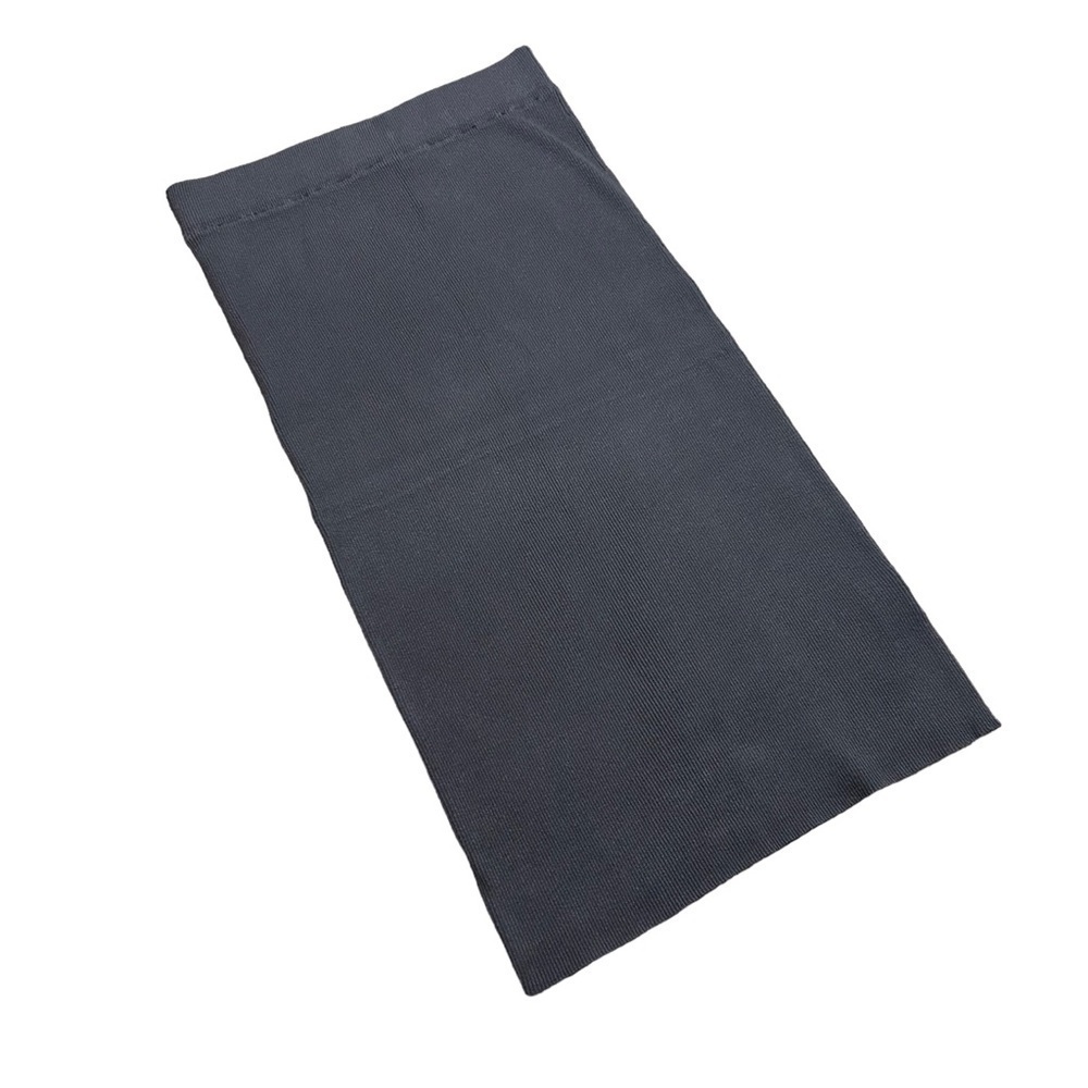 Olivaceous New Ribbed Gray Long Skirt Size Small Elastic Waist Stretch Comfort